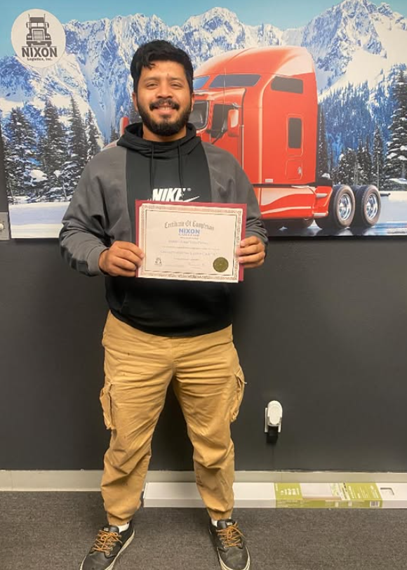 CDL Graduate - Nixon Trucking School graduate