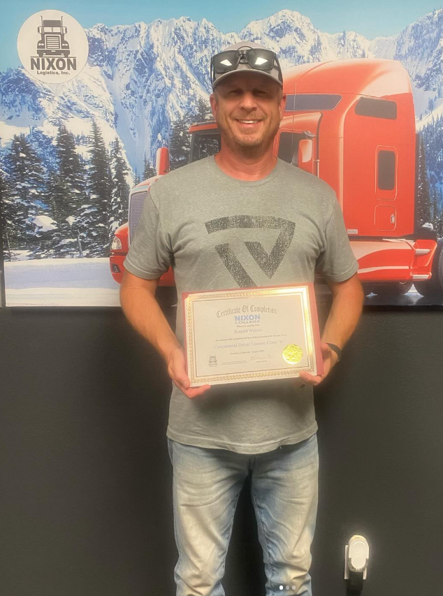 CDL Graduate - Nixon Trucking School graduate